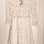 White Lace Crochet Dress Photo 0