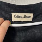 Celina moon square neck black & white floral flowy midi cottagecore dress Size L Photo 3