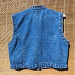 Silver River Studded Denim Jean Vest Crop XL Blue Photo 6