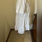 Boohoo Petite white eyelet short sleeve mini dress size 2 100% cotton Photo 9