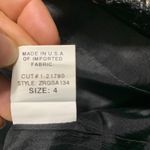 David Meister  vintage embroidered floral metallic sheath dress size 4 party hoco Photo 4