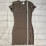 H&M  Taupe Brown Short Sleeve T-Shirt Dress NWT Photo 4