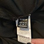 SheIn black low neckline button strap maxi dress Photo 1