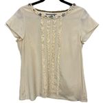 Rare BODEN LIMITED EDITION Embellished Silk Blend Top in Champagne Womens Sz 8 Photo 7