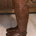 Nine West NWNETTLE brown leather knee high boots Photo 0