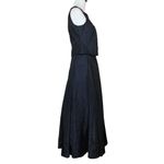 Vintage NWT 90s Y2K Navy Blue A Line Prom Dress Sequin Daisies. XS/S. Whimisgoth Photo 3
