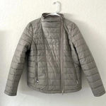 Calvin Klein Jeans puffer jacket womens large puffer jacket 2 zipper pockets Gray Photo 0