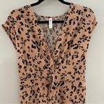 Cupshe  animal print summer dress, peach, medium Photo 3