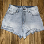 REWASH  Womens Shorts‎ Size 7 28 Blue Denim Stretch High Rise Cheeky Hot Pants Photo 0