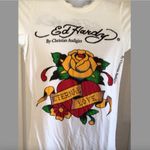 Ed Hardy  Eternal Love White Fitted Size Small Shirt New With Tags Style F722111 Photo 1