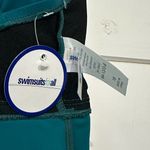 Swimsuits For All Cross Back Flowy Solid Tankini Swim Top NEW Size 18 Blue Photo 8