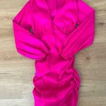 Lovers + Friends Hot Pink Lorenza Mini Dress Long-sleeve Photo 2