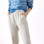 American Eagle NEW Fair Isle Snowdrift Oversized Knit Crop Sweater in Blue White Photo 0