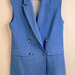 Topshop  Sleeveless Double Breasted Vest Dress Size 8 EUC Photo 0