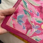 Pink abstract floral print bandana 0706 Photo 1