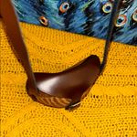 Half Coconut Brown Leather Crossbody Bag Photo 6