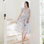 Hill House 💕💕 The Ophelia Midi Dress ~ Sea Creatures Lavender Medium Photo 2