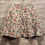 Gap  mini floral full Skirt tucked back zipper Photo 5