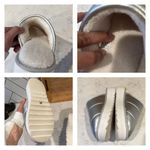 Maeve Anthropologie  Puffy Platform Slipper Shoes Silver Size Large 10/11 casual Photo 8