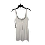 AQUA  White Mini Dress Rhinestone Trim Square Neck Party Cocktail‎ XS Photo 4