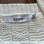 JustFab  Knit Tank Top Creamy White Color With Bow Design NWT Size 1X Photo 11