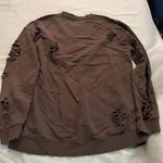 joe's jeans Joe’s Collection Oversized Distressed Sweater Women’s Size Small Brown Photo 7