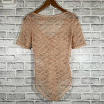 ZARA Women’s  peach lace bodysuit Small Photo 1