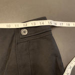 White House | Black Market Women's Black Button Stretch Mini Lined Skirt Size 4 Photo 3