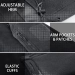 Men's Tactical Jackets with Hood Winter Fleece Hiking Hunting Coats Multi Pockets Photo 4