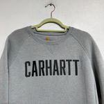 Carhartt  Gray Logo Crewneck Sweatshirt Sz M Photo 2