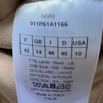 Christian Dior Tan Wool Silk Short Sleeve Pleated A-Line Mini Dress Size 10 NWT Photo 3