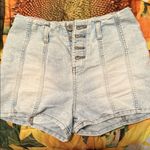 Tinseltown  High Waist Light Blue Denim Shorts Photo 0