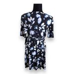 Motherhood ‎ Womens Dress Size Small Blue White Wrap Ruched Maternity Floral Photo 5