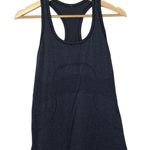 Lululemon Run Swiftly Tech Fitted Tank Top Heathered Cadet Blue Striped 8 Photo 2