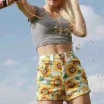 American Apparel 4/$25 High Waist Sunflower Jean Shorts Sz 23 Photo 1