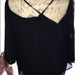 Ven Van Black Cold Shoulder Blouse Size Small NWT Photo 4