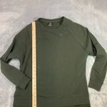 Nike Long Versa Vented Hem Pullover Crew Neck Sweater Womens Size S Olive Photo 3