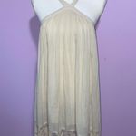 Tularosa Holden Halter Mini Dress Women Size S Lace Cottagecore Preppy Country Photo 0