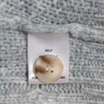 Marea Classic Cable Knit Cardigan in Green Wool Blend Size S Photo 5