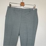 Theory  green blue micro plaid treeca windham wool dress pants trousers size 6 Photo 6