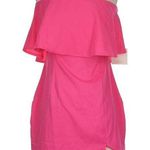 superdown NWT Catalina Ruffle Tube Party Mini Dress in Hot Pink Size S Photo 0