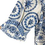 Sezane South Blouse Embroidered Floral Eyelet Blouse Summer French Blouse US 6 Photo 2