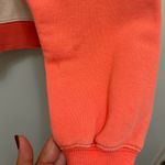 MOTHER The Boost Crop Crewneck Pullover Sweatshirt Orange Tan Size S Photo 4