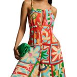 Farm Rio Multicolor Cutout Halter Jumpsuit Size Small Style 4123952480002 248.00 Photo 2