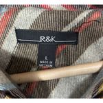 R & K Shift Dress Womens L Plaid Gold Zipper Soft Casual Preppy Classic Retro Size L Photo 5
