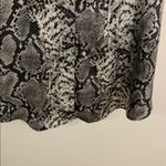 She & Sky Black and Gray Snakeskin Maxi Skirt Photo 6