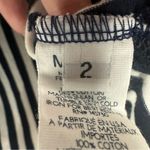 MDS Pull On Striped Shorts Womens 2 Black White Photo 2