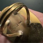 Navajo AR Yaz Rainbow Solar Quartz Native American Oval Gemstone Ring 8.5 Red Photo 5