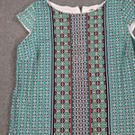 Cato Cap Sleeve Dress Women's 22/24W Multicolor Shift Round Neck Gold Zipper Photo 3