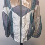 Westport Vintage  LTD metallic floral full zip up windbreaker jacket Photo 2